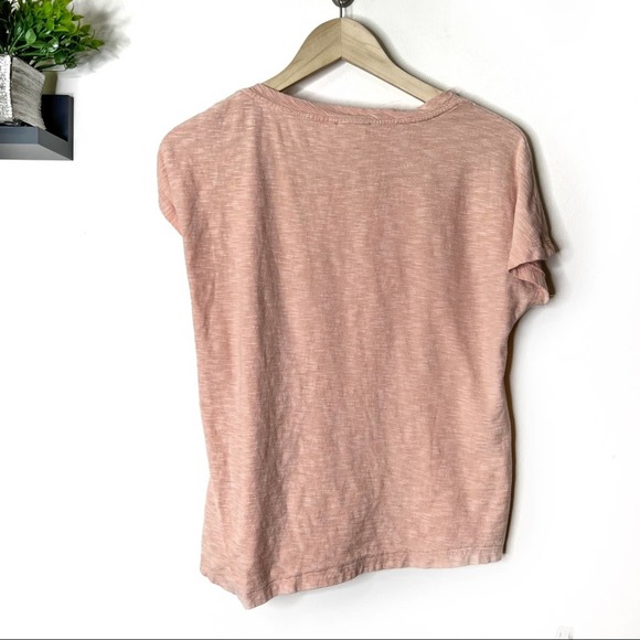 Anthropologie Deletta Women's Margot Knot Top Size XS Peach Orange - Picture 4 of 8